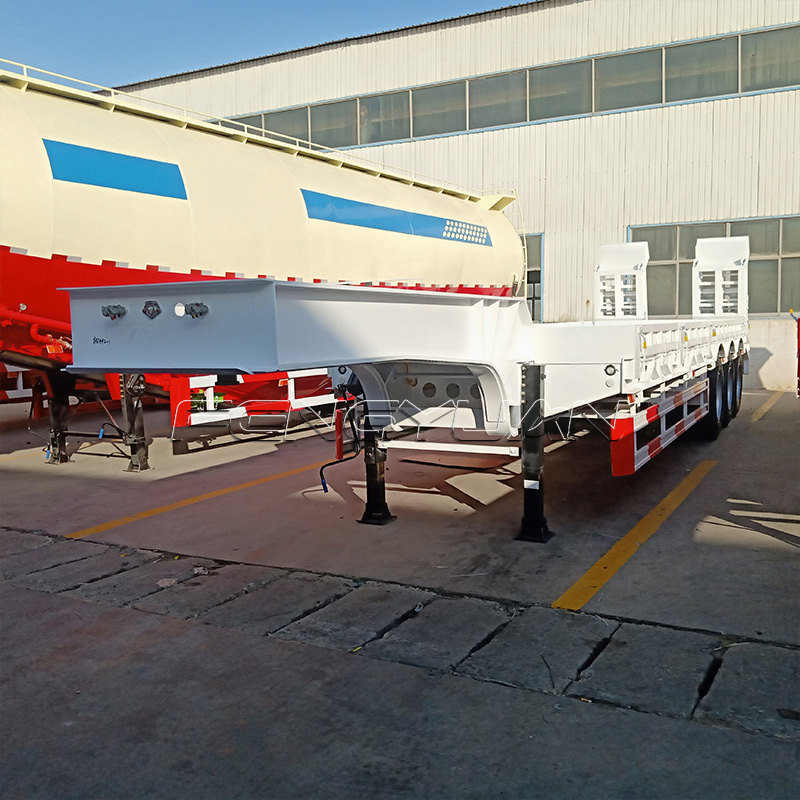 3 Axles Lowbed Semi Trailer 