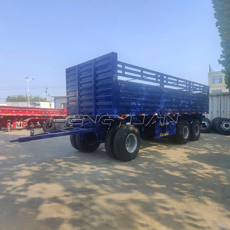 Tandem axle box sidewall trailer